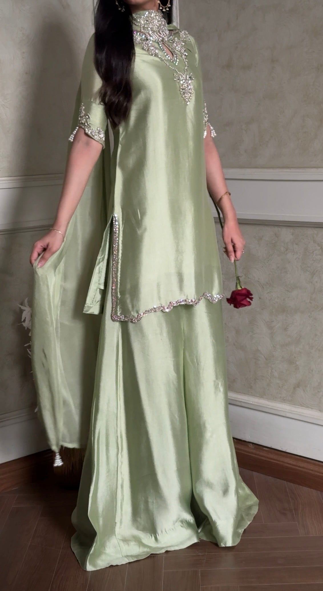 Liya sage half sleeves 🕊️ READYTO DISPATCH