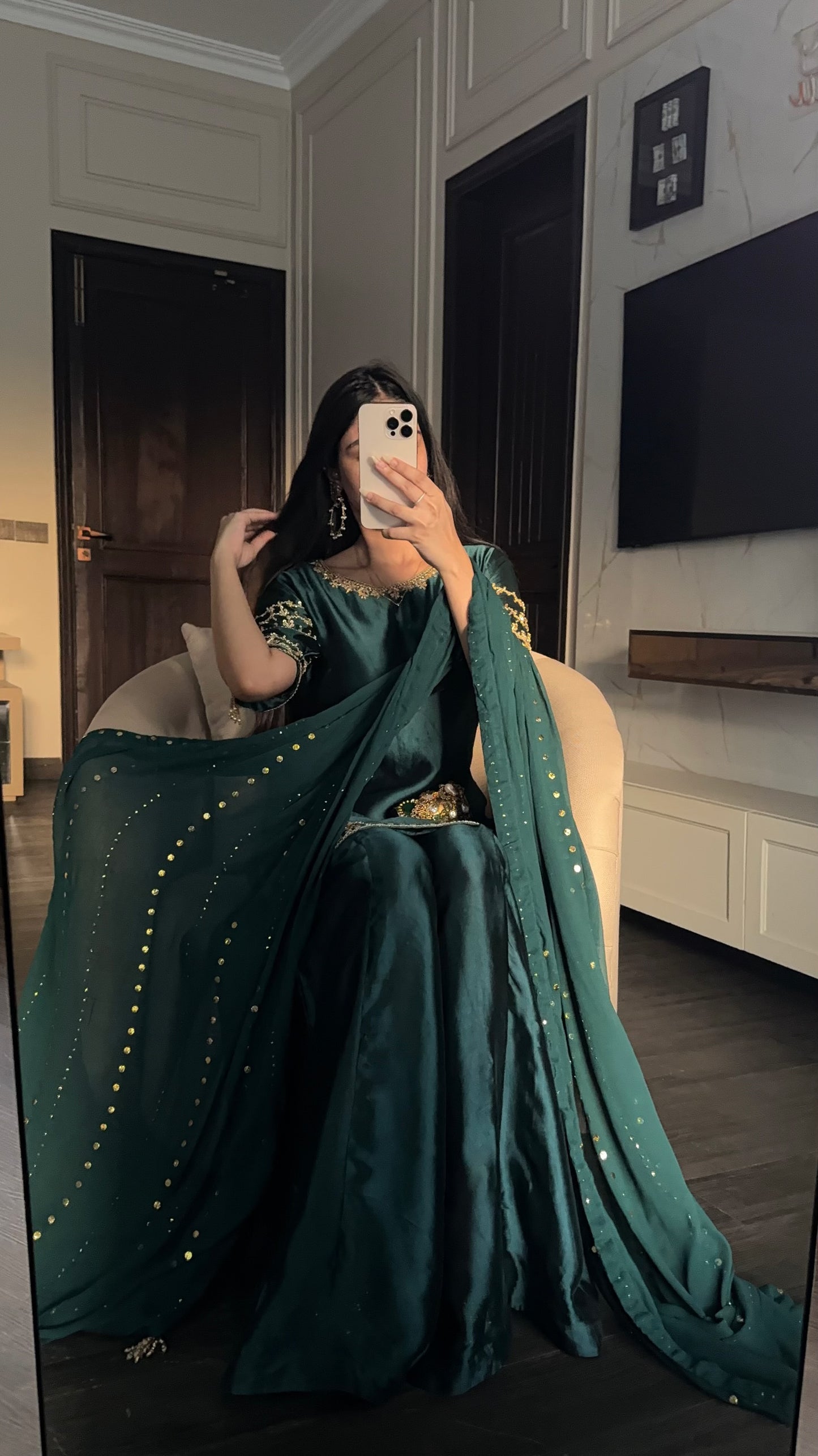 Saliha Green Full Sleeves 🕊️ PRE ORDER