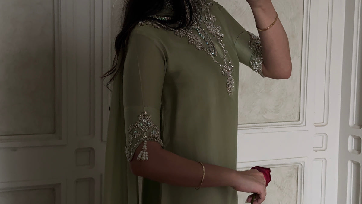 Liya sage half sleeves 🕊️ READYTO DISPATCH