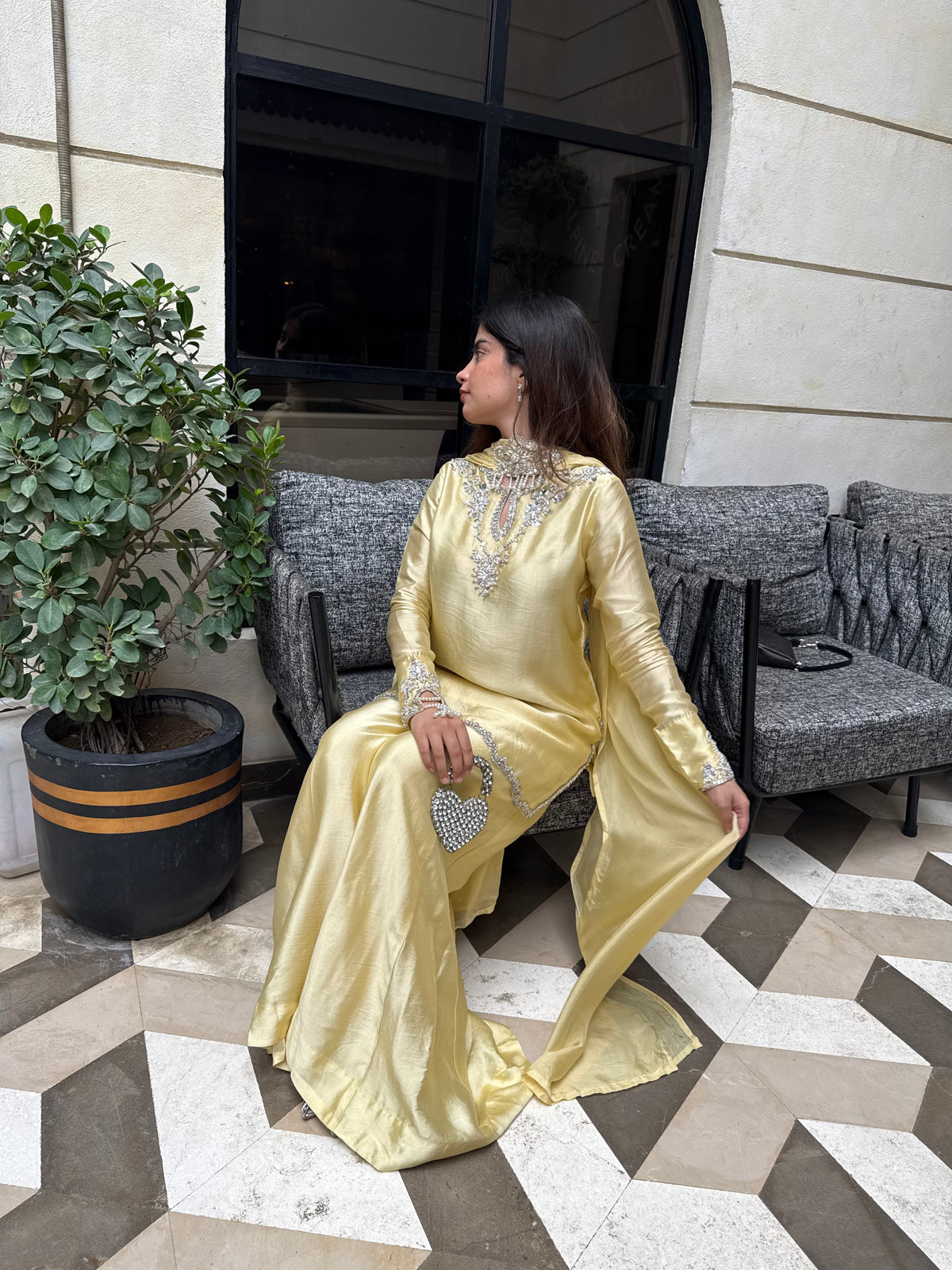 Liya butter yellow full sleeves 🕊️