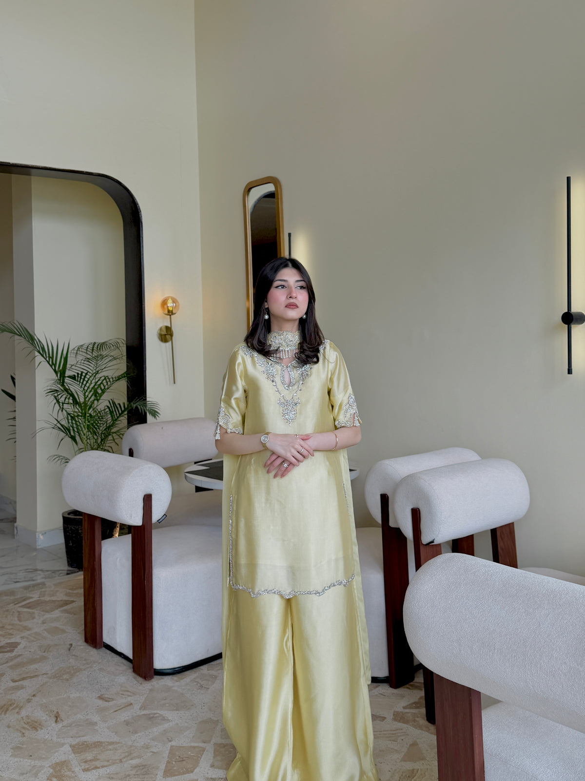 Liya butter yellow half sleeves 🕊️ READY TO DISPATCH