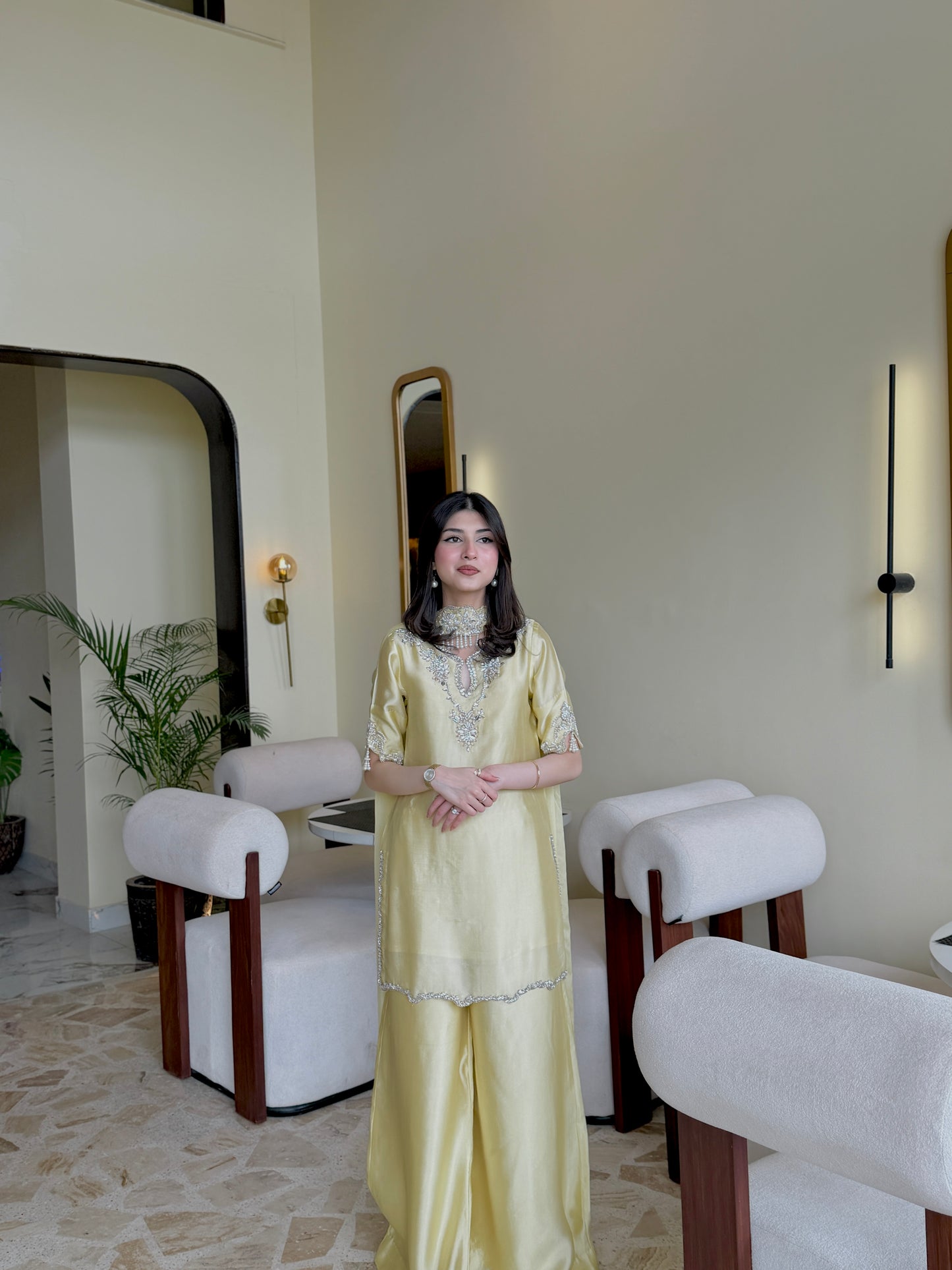 Liya butter yellow half sleeves 🕊️ READY TO DISPATCH