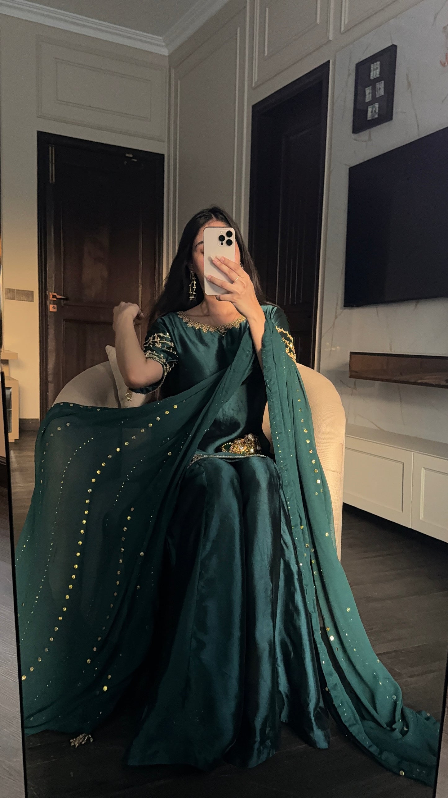 Saliha Green Full Sleeves 🕊️ PRE ORDER
