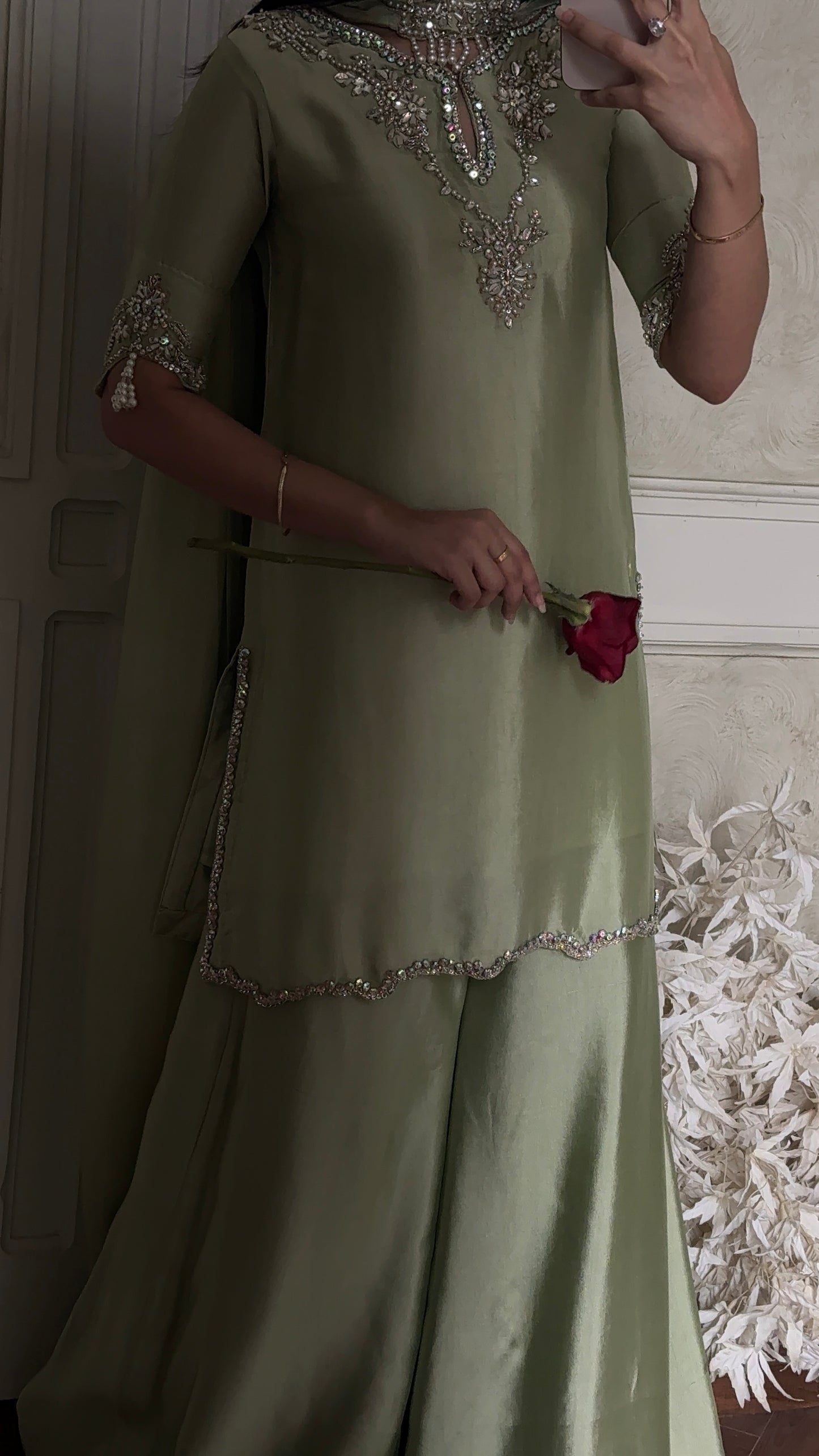Liya sage half sleeves 🕊️ READYTO DISPATCH