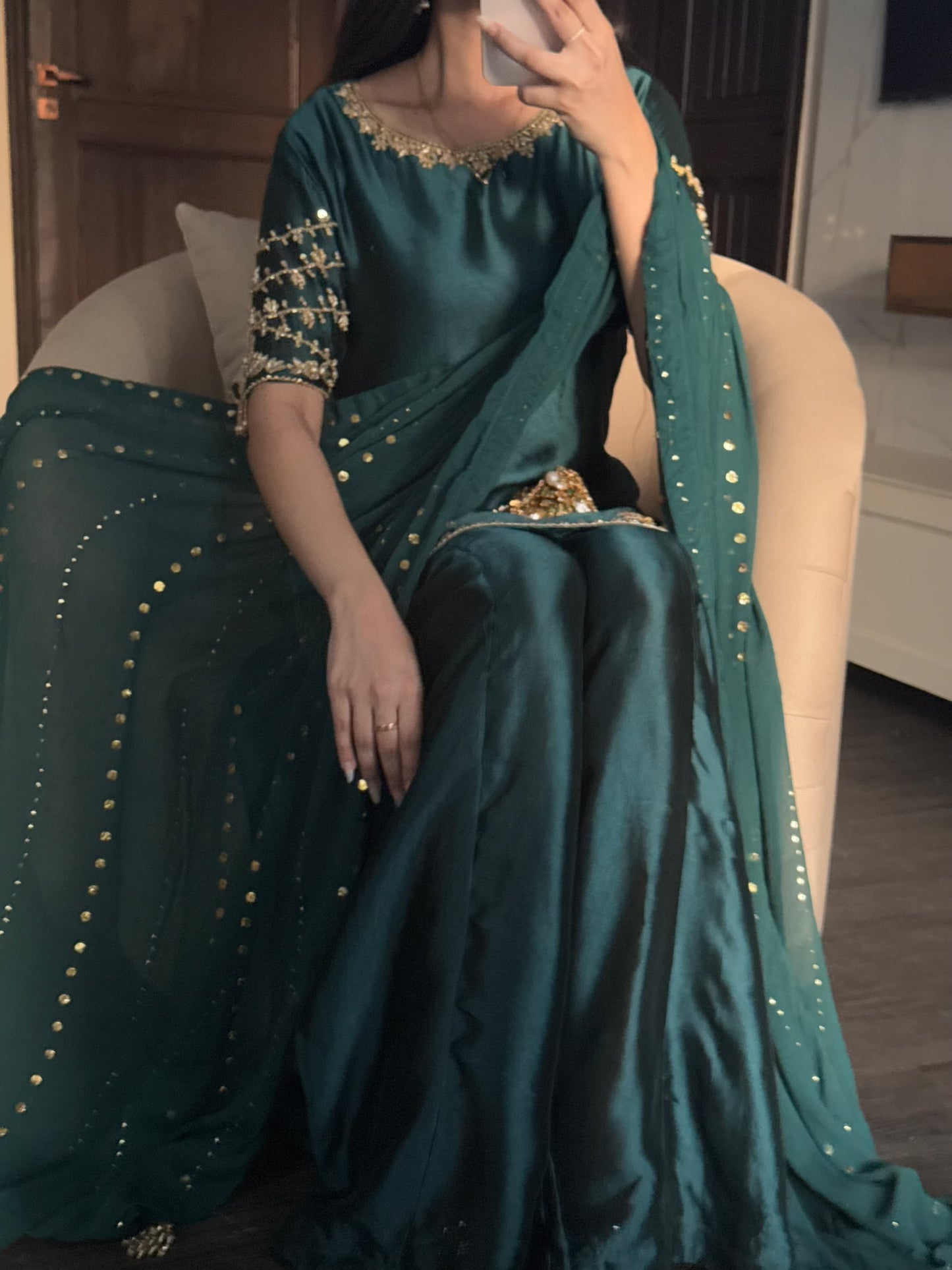 Saliha Green Full Sleeves 🕊️ PRE ORDER