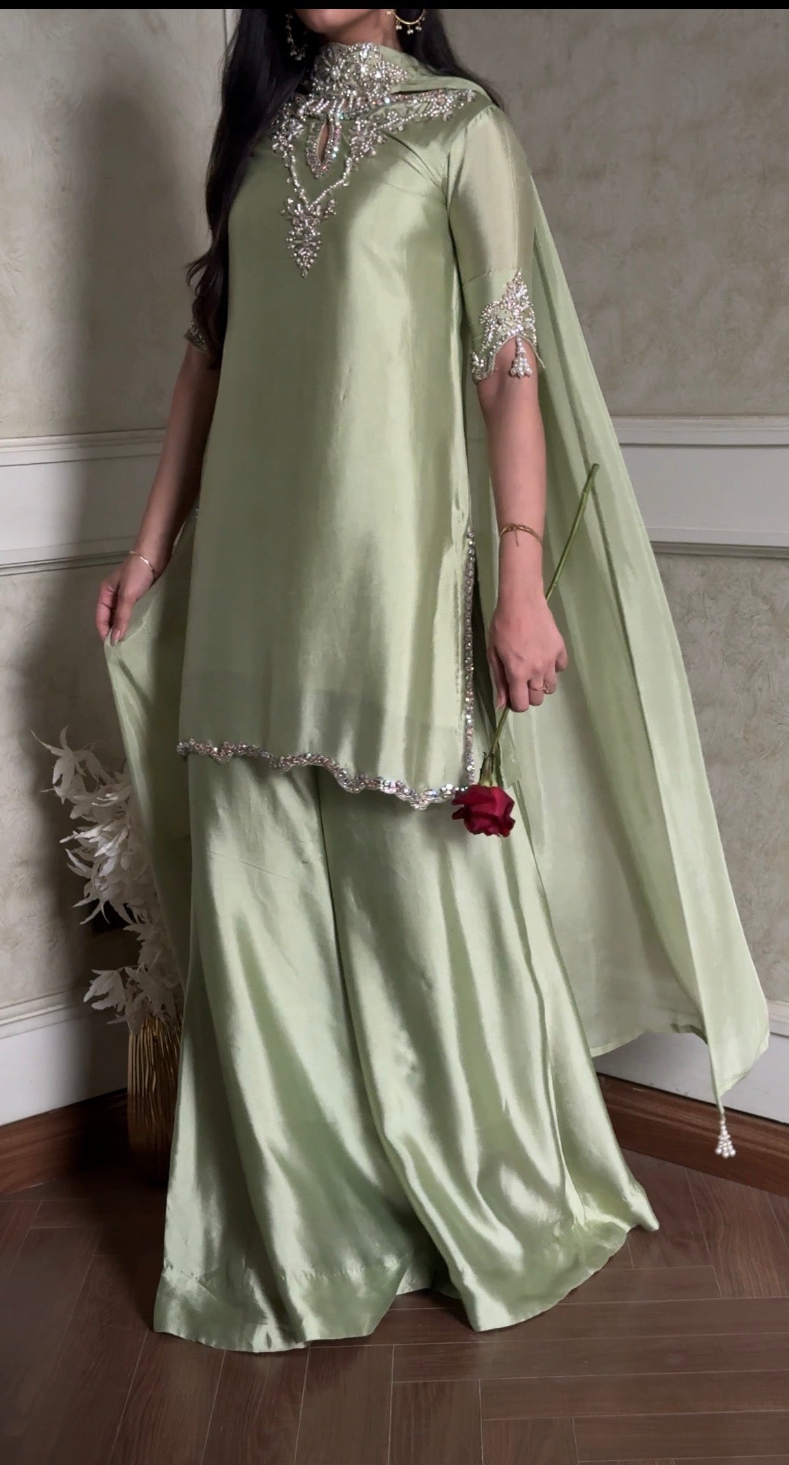Liya sage half sleeves 🕊️ READYTO DISPATCH