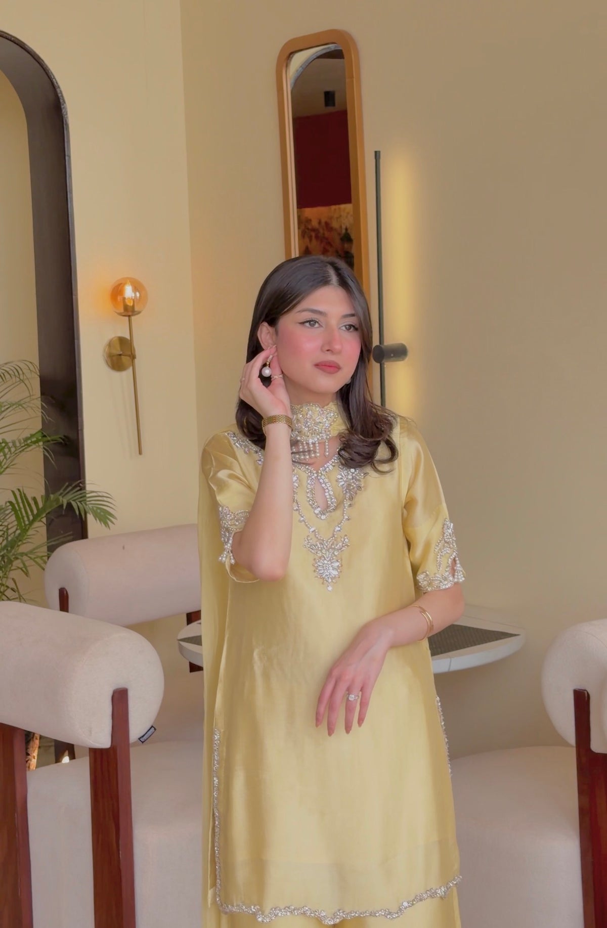 Liya butter yellow half sleeves 🕊️ READY TO DISPATCH