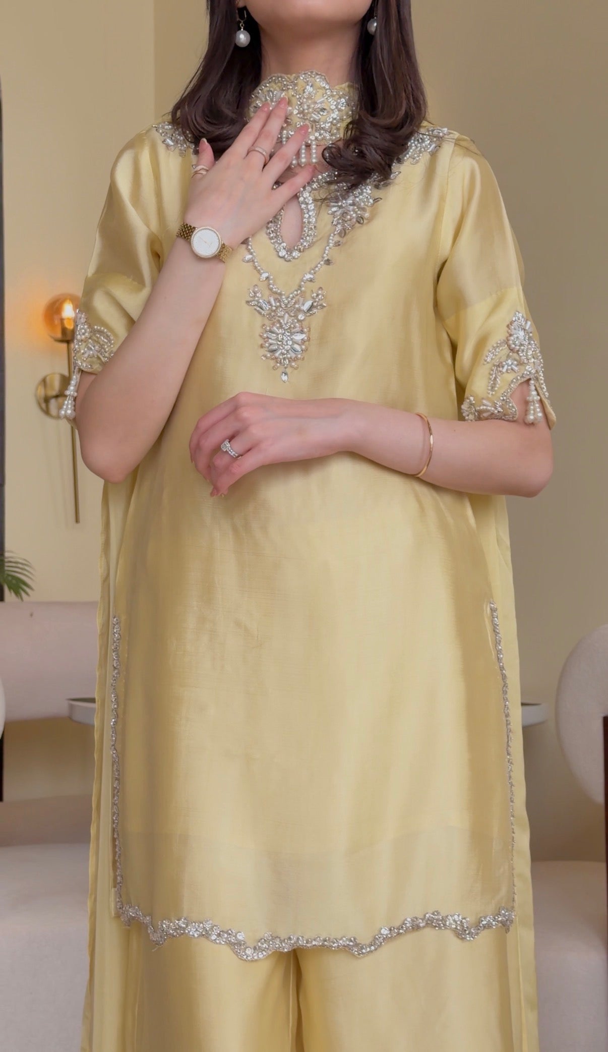 Liya butter yellow half sleeves 🕊️ READY TO DISPATCH