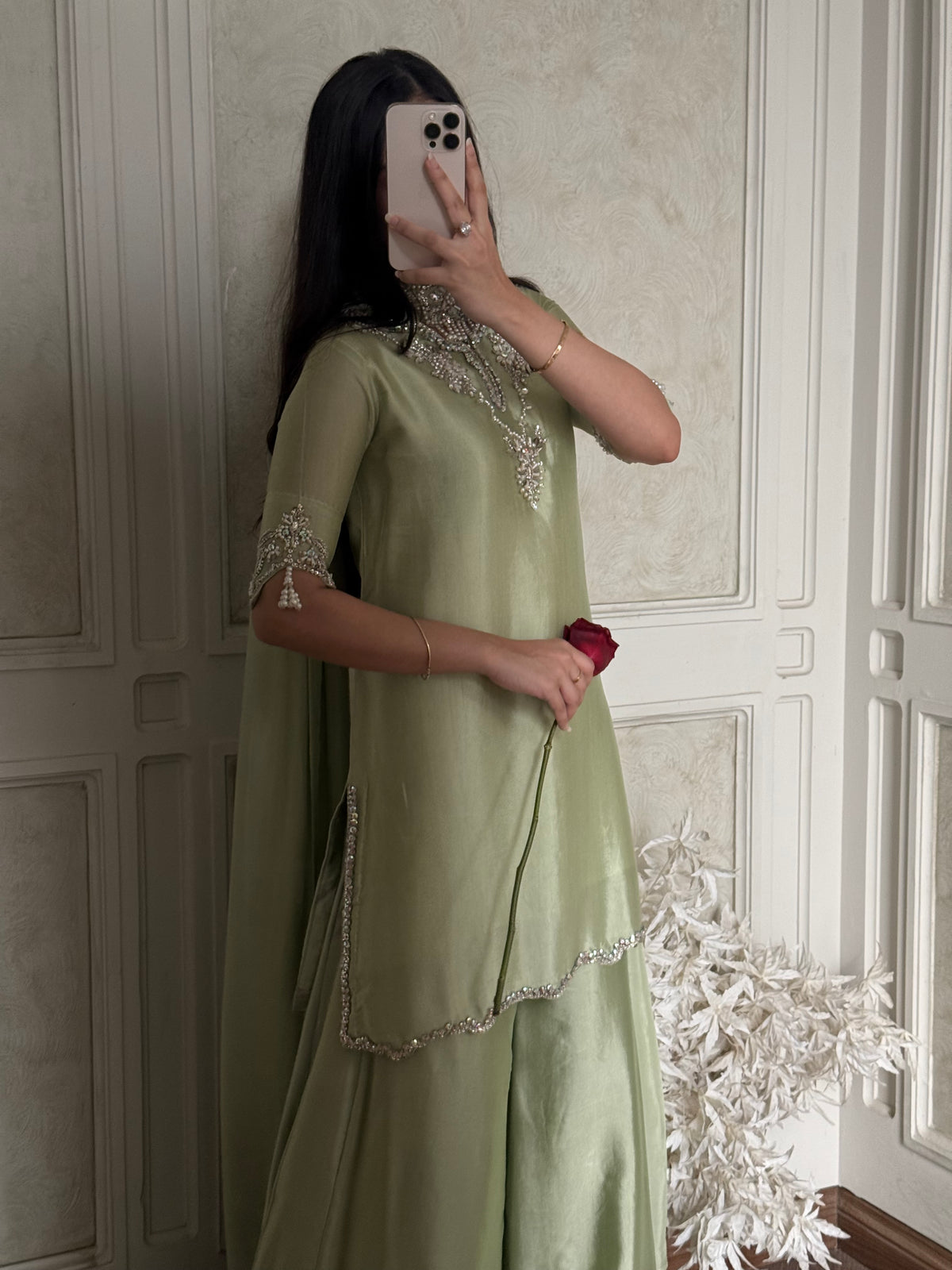 Liya sage half sleeves 🕊️ READYTO DISPATCH
